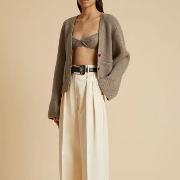 New Khaite Eda Cashmere Barley Soft Cup Bra Bralette Top XS NWT - Picture 6 of 16